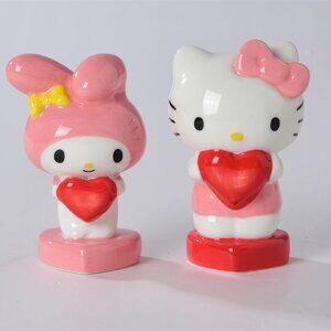 Blue Sky Clayworks Hello Kitty Salt and Pepper Shaker, Set of 2, 4-inch Length